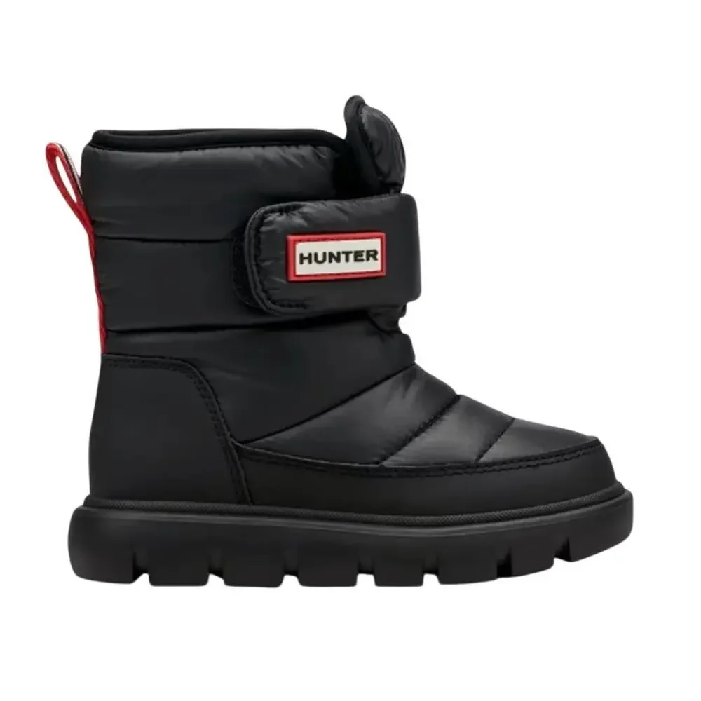 Hunter Boys Comfy Snow Boots Size 13 EU 31 Black Waterproof EUC